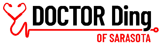 Doctor Ding of Sarasota Black Logo.